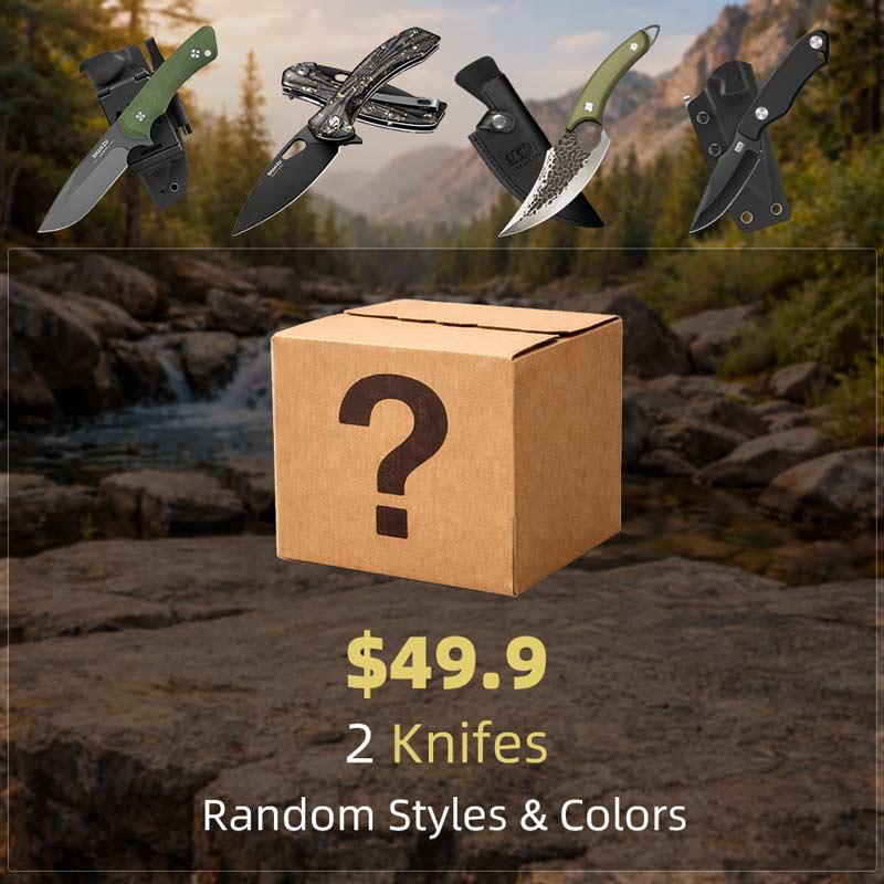 SHANZU Doppio Coltello Pieghevole Mystery Box – Pacchetto da 2 Coltelli Tascabili Casuali