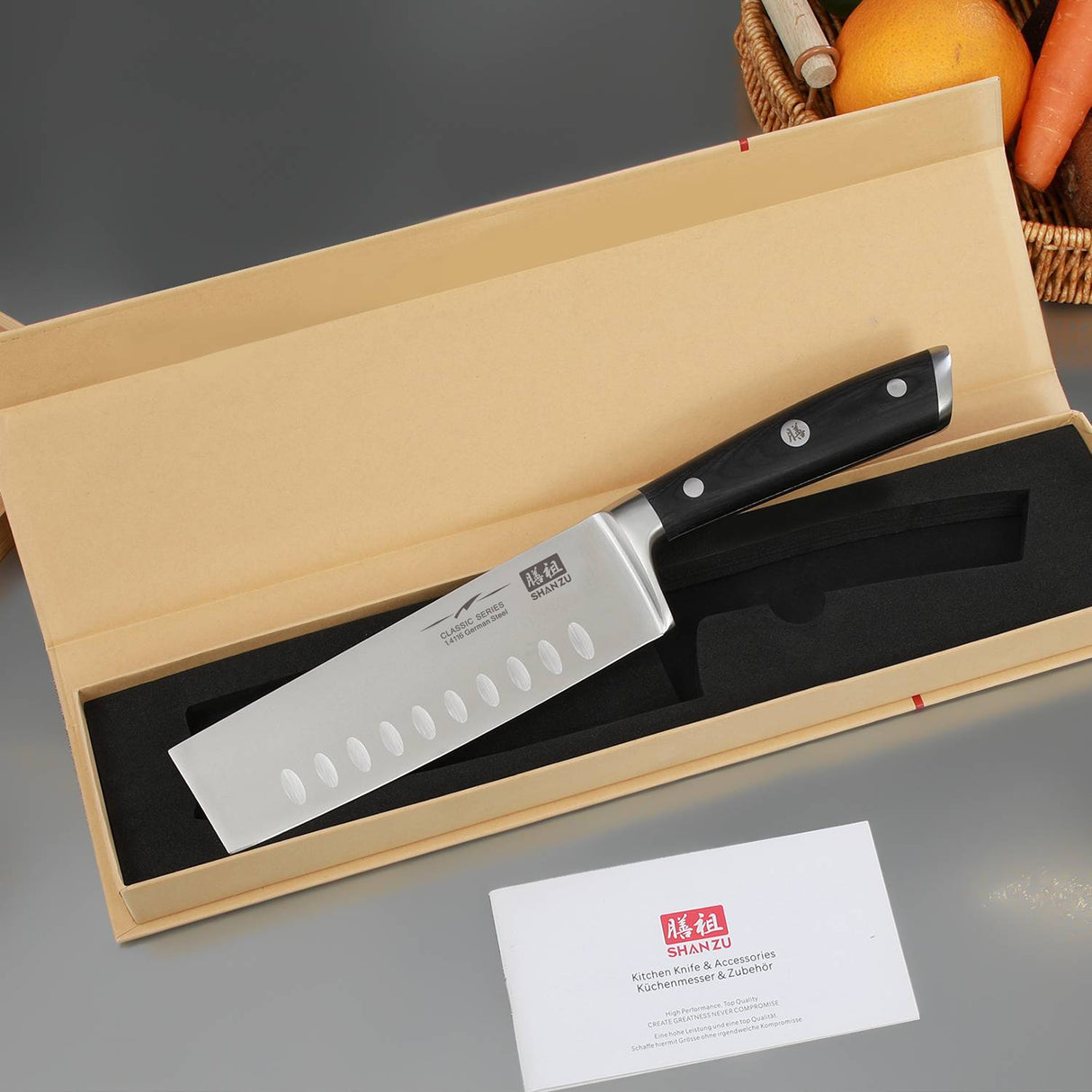 German Steel 6.5" Nakiri Knife | SHAN ZU Knives