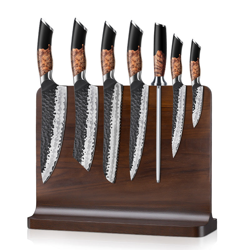 SHAN ZU Tengu Series | 7-Piece Kitchen Knife Set + 30 cm Magnetic Knife Holder