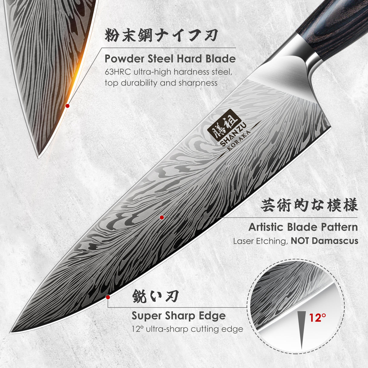 Koraka Series|SHAN ZU Chef Kitchen Knife
