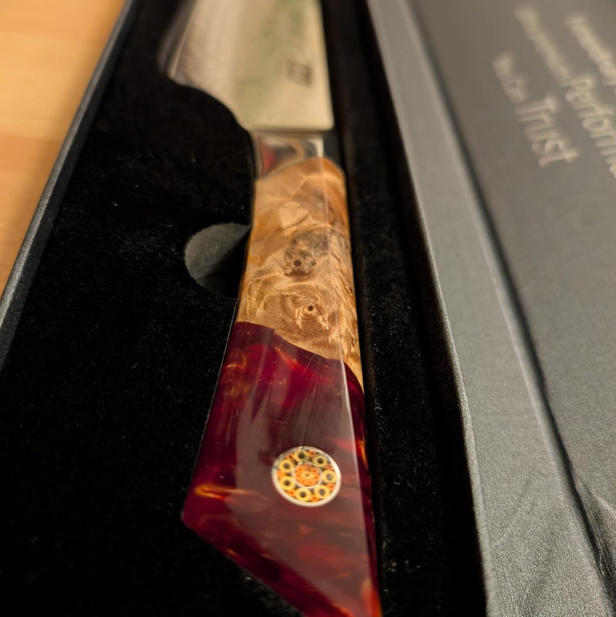 SHAN ZU WHITE TIGER | Damascus Chef Knife + Magnetic Knife Sheath