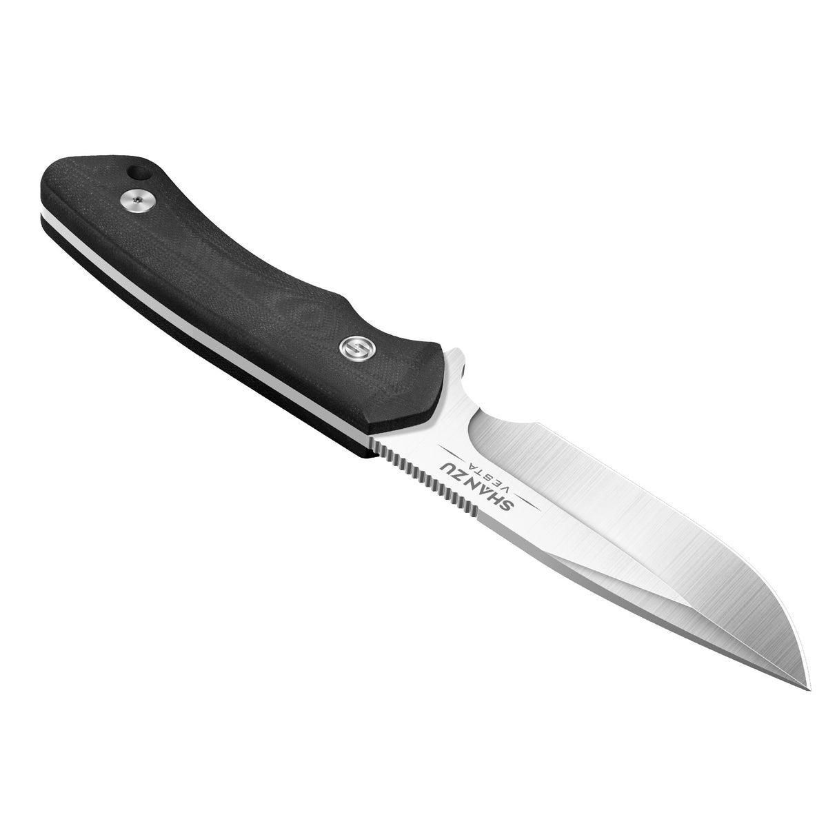 9.52" Black Vesta Saber Ground Fixed Blade Knife