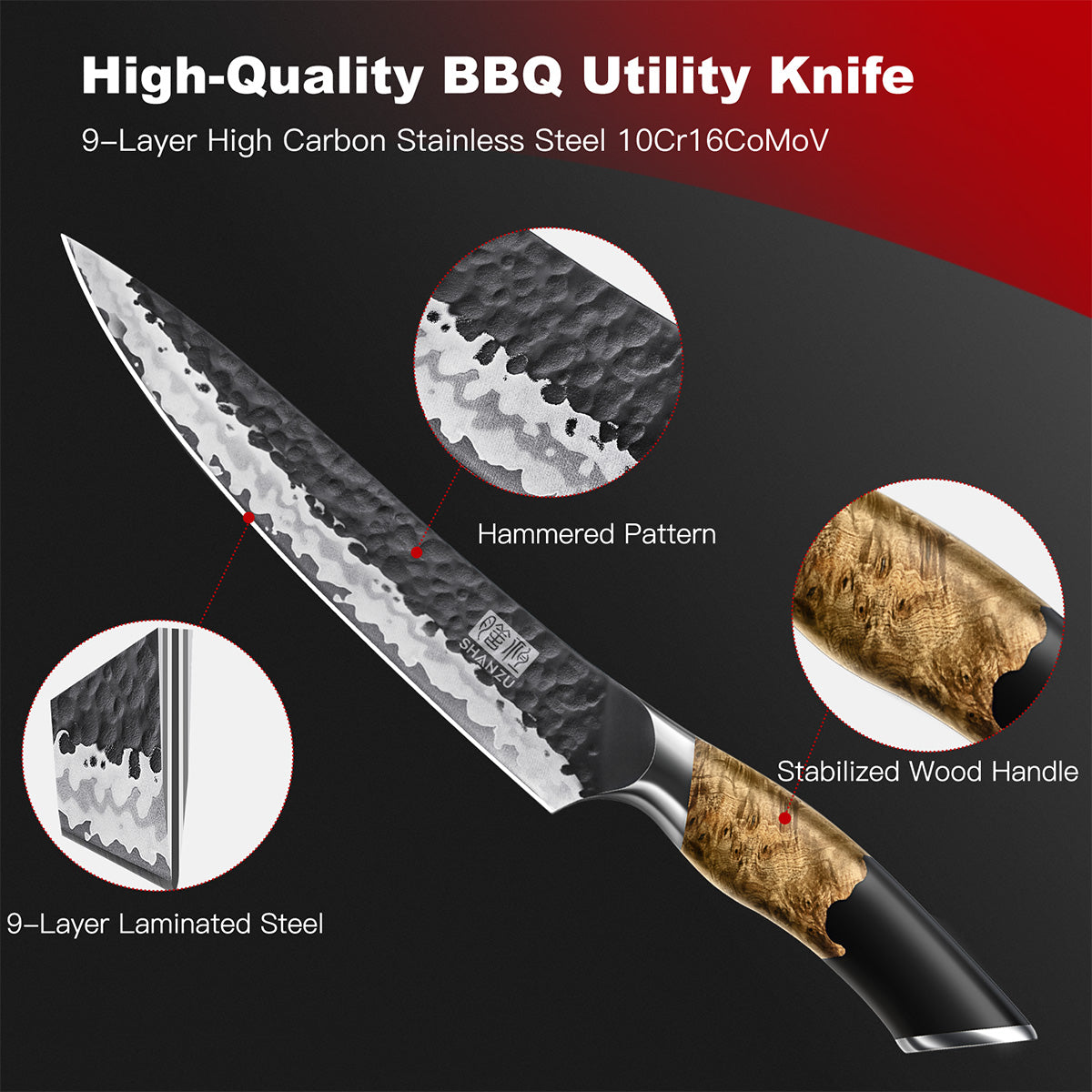 SHAN ZU TENGU | 8" Carving Knife