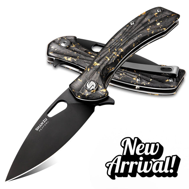 SHAN ZU Golden Peafowl Pocket Knife