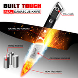 Pro Series Damascus Paring Knife | SHAN ZU Knvies