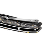Golden Peafowl | Liner Lock Knife | 7.80” ZDF905 Blade & Clear Resin Handle