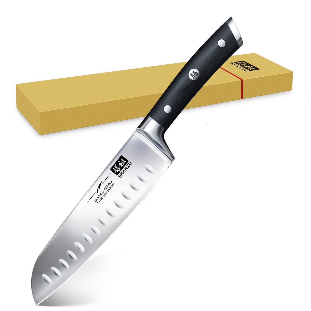 Classic 7" High Carbon Steel Santoku Knife