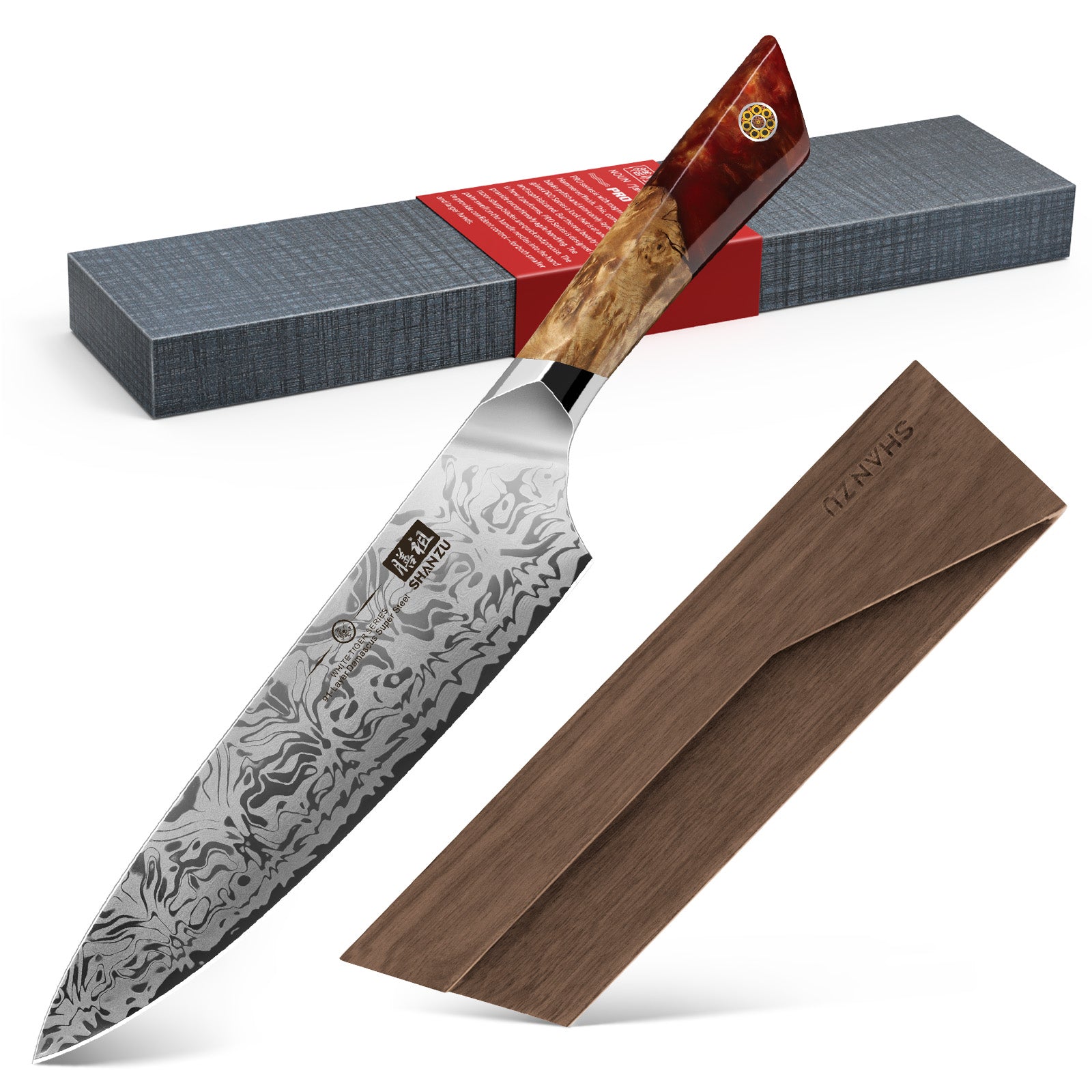 SHAN ZU | Lead Damascus Kitchen Knife & Premium Kitchen Tools