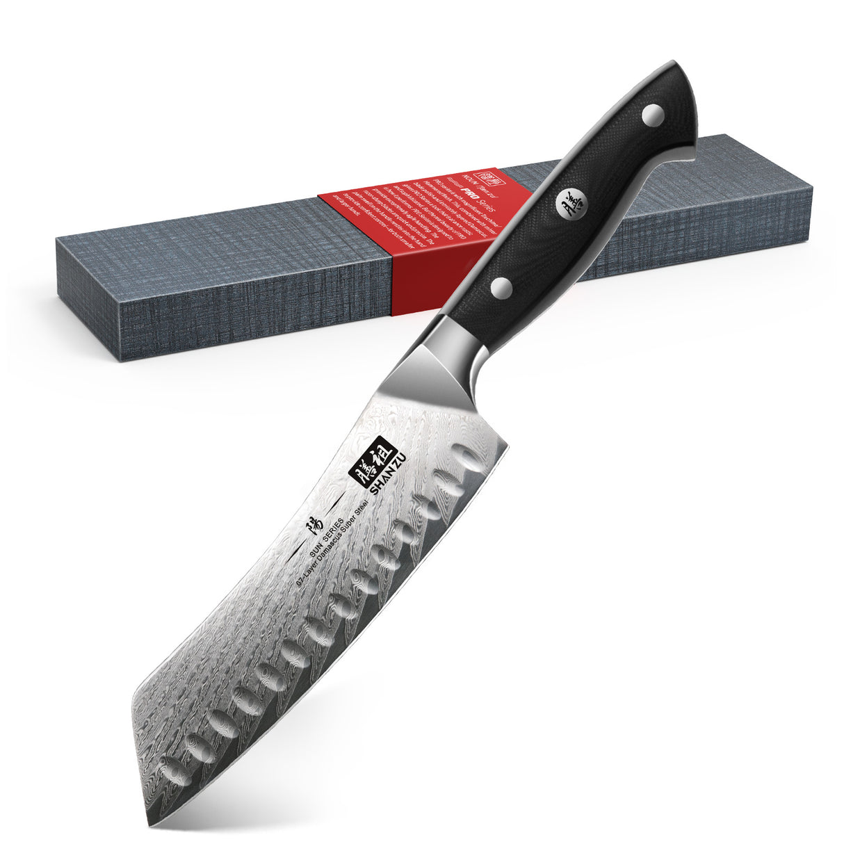 Sun Damast Santoku-Messer