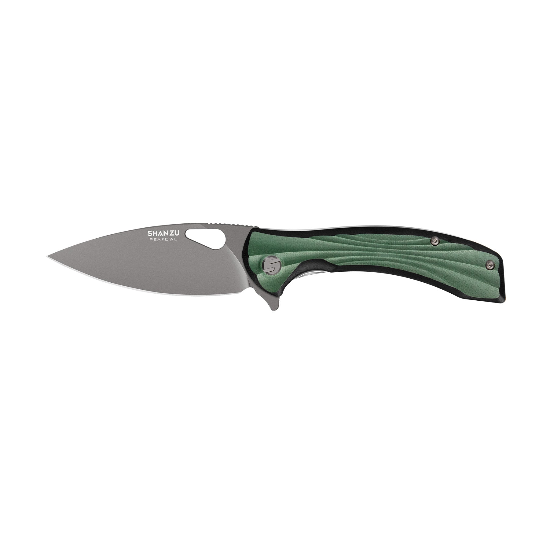 Green Peafowl Liner Locking Knife ZDF905 7.80 Blade & G10 Handle