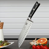 German Steel 7" Santoku Knife | SHAN ZU Knives