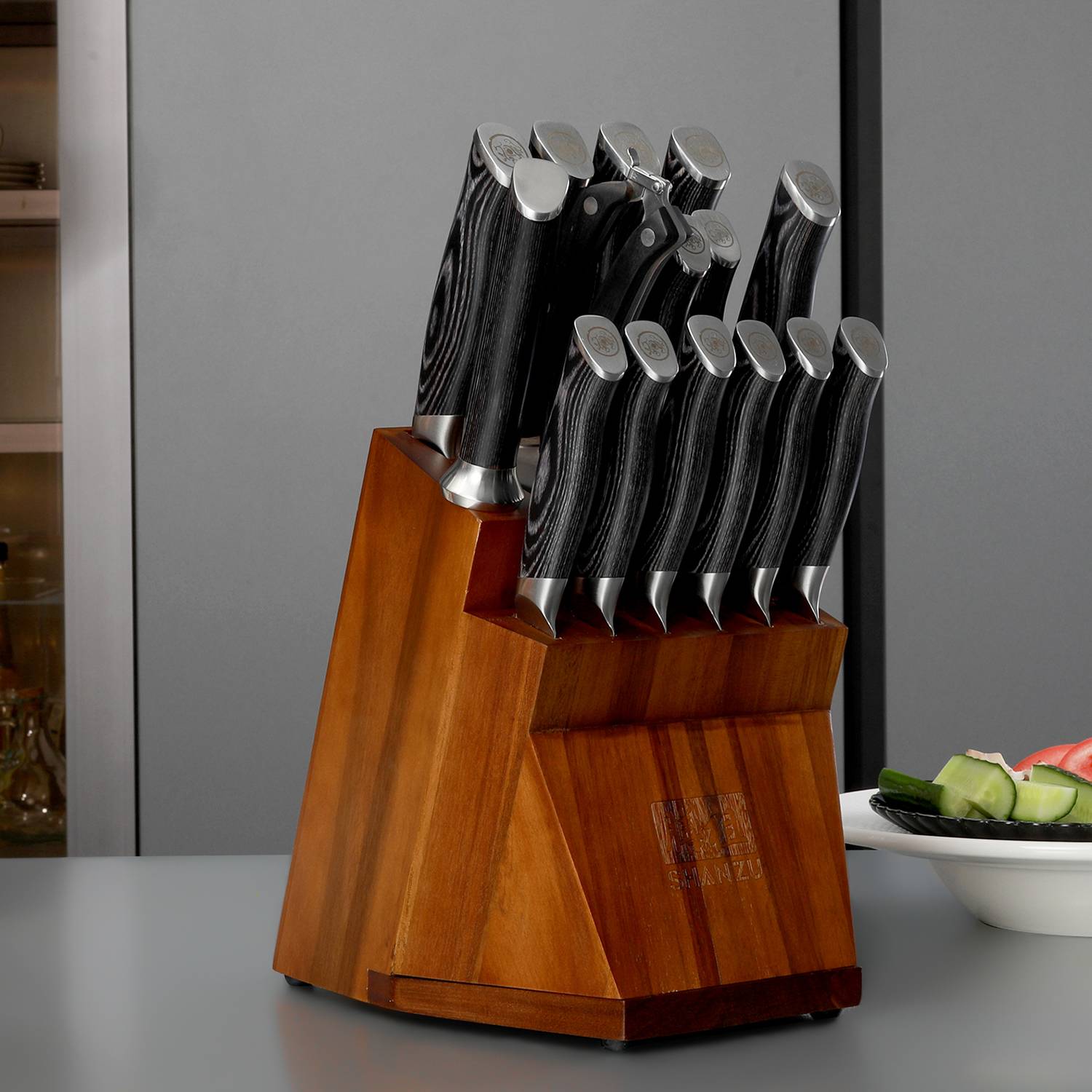 16-PCS Professional Japanese Knife Set | Genbu Sereis | SHAN ZU Knives