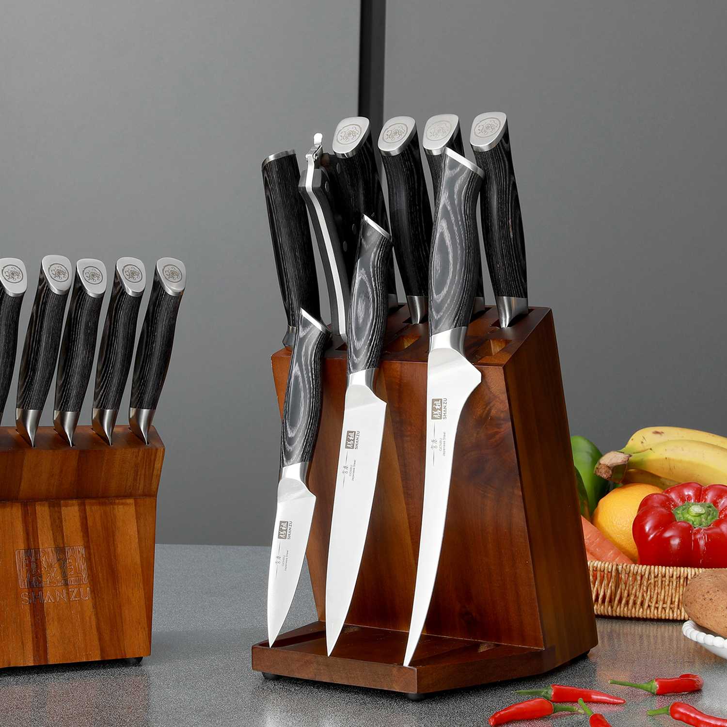 16-PCS Professional Japanese Knife Set | Genbu Sereis | SHAN ZU Knives