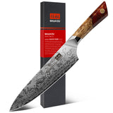 White Tiger Series |  3-Piece Japanese Steel Set + 12" Magnetic Knife Holder