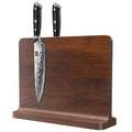 SHAN ZU | Double-Sided Magnetic Knife Block (Natural Acacia Wood)