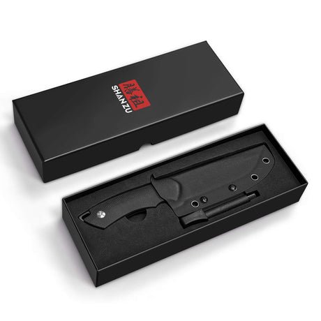 9.52" Black Vesta Saber Ground Fixed Blade Knife