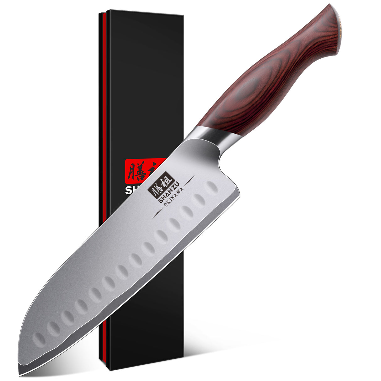 SHAN ZU 7 Inch Santoku Knife | OKINAWA Series
