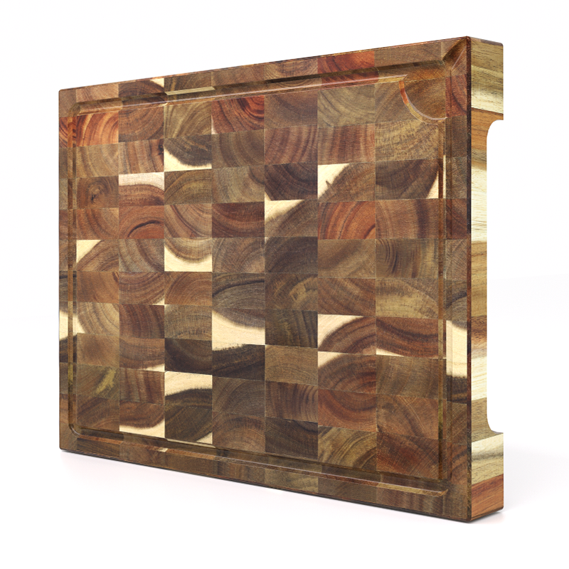 SHANZU Acacia Cutting Board with Juice Groove – 40 × 30 × 4 cm