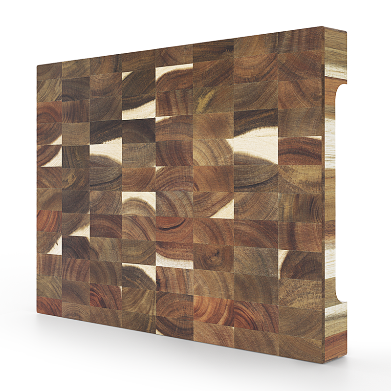 SHANZU Dual-Sided Vertical-Grain Acacia Wood Cutting Board – 40 × 30 × 4 cm