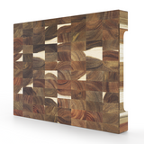 SHANZU Dual-Sided Vertical-Grain Acacia Wood Cutting Board – 40 × 30 × 4 cm
