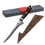 PRO Damascus Fillet Knife+Magnetic Knife Sheath