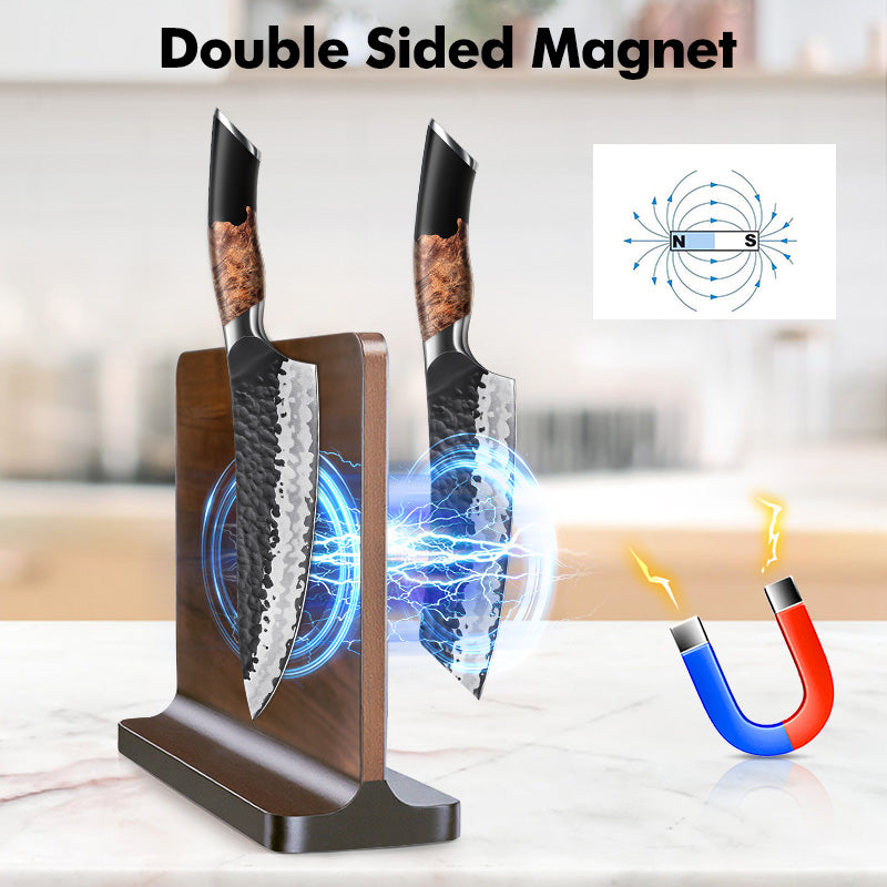 SHAN ZU Tengu Series | 7-Piece Kitchen Knife Set + 30 cm Magnetic Knife Holder