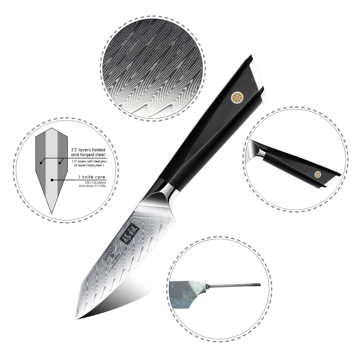 GYO Damascus Paring Knife