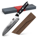 SHAN ZU PRO | Damascus Santoku Knife + Magnetic Knife Sheath