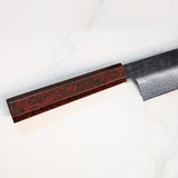SHAN ZU GUREN | 8" Forged Black Damascus Chef Knife+Magnetic Knife Sheath