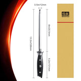 SHAN ZU 8" Professional Honing Steel for Chef Cooking Knives | Best Knife Sharpener Rod