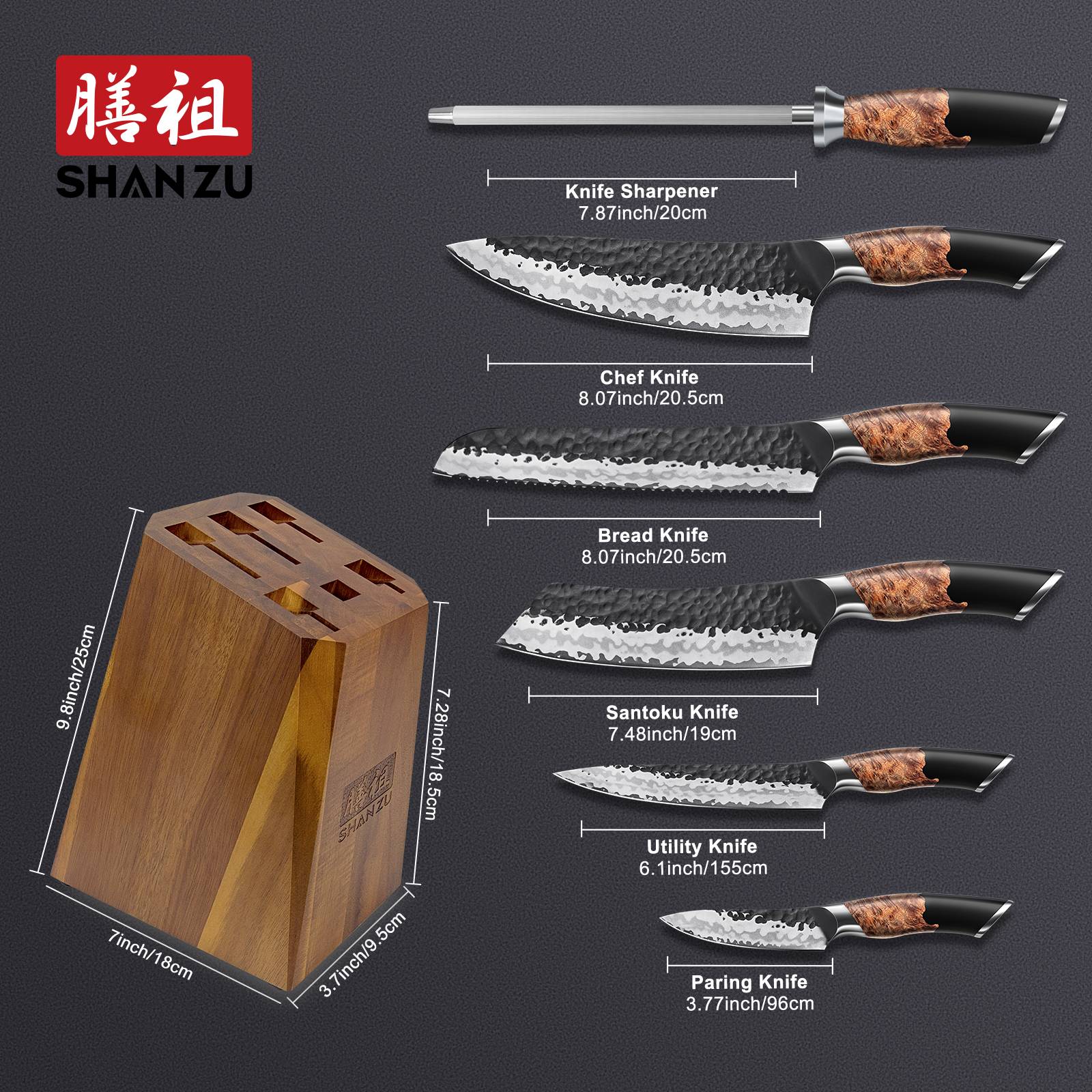 SHAN ZU Tengu Knife Set