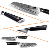 GYO Series Damascus Santoku Knife | SHAN ZU Knvies
