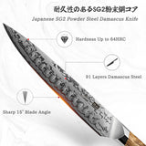 White Tiger Series | SHAN ZU Damask Carving Knife