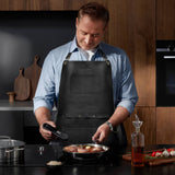 SHANZU Genuine Leather Work Apron with Adjustable Straps