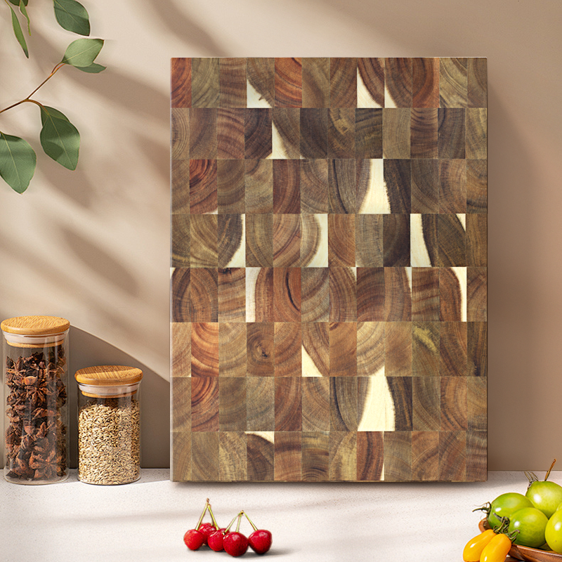 SHANZU Dual-Sided Vertical-Grain Acacia Wood Cutting Board – 40 × 30 × 4 cm