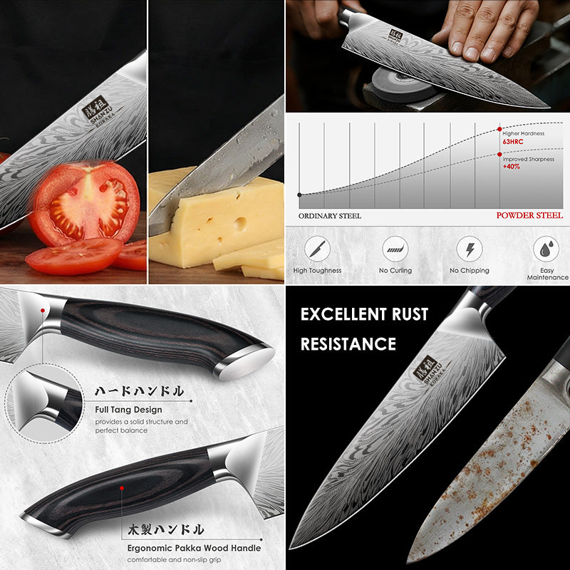 Koraka Series|SHAN ZU 21 PCS Kitchen Knife Set