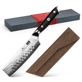 PRO Damascus Nakiri Knife+Magnetic Knife Sheath