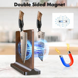 SHAN ZU Venus Series – 5-Piece Copper-Damascus Set + Magnetic Knife Block