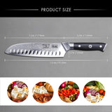 Pro Series Damascus Santoku Knife | SHAN ZU Knvies
