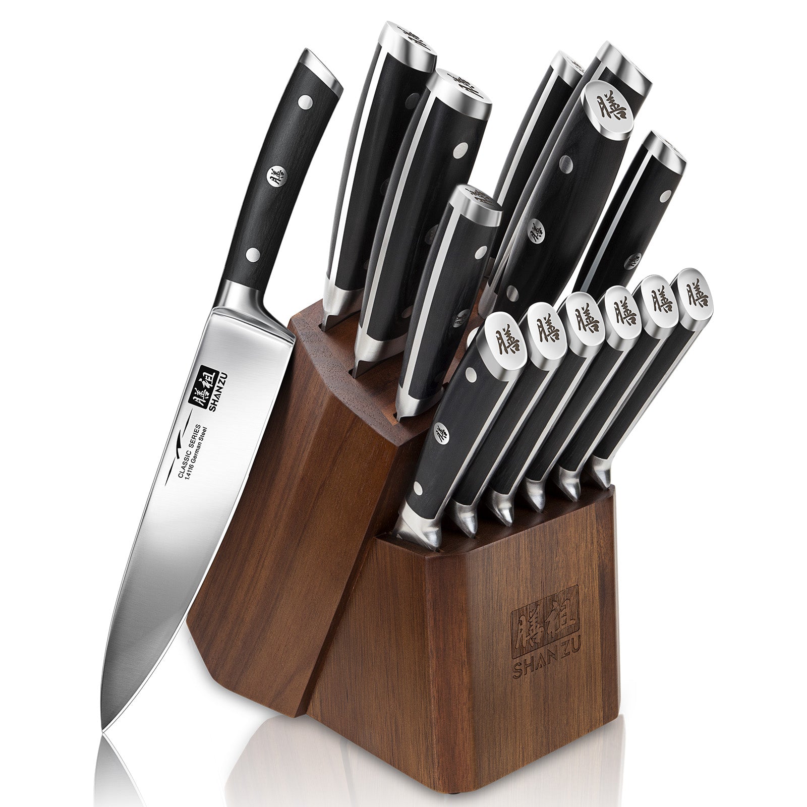 Classic 14-PCS High Carbon Steel Knife Set