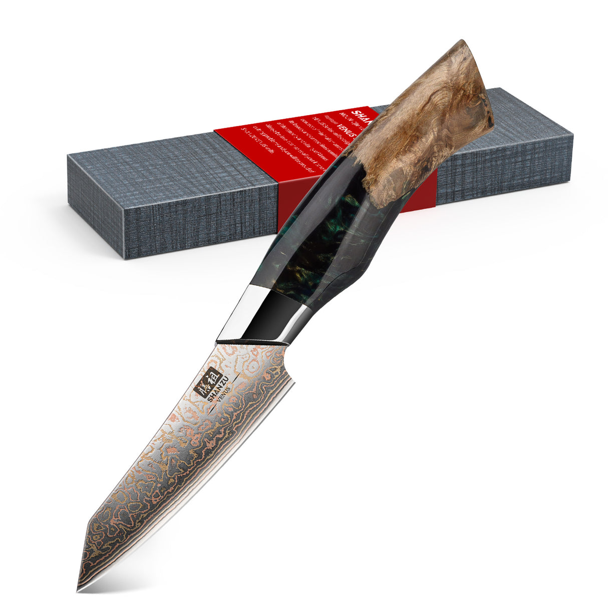Venus Copper 3.74" Damascus Paring Knife