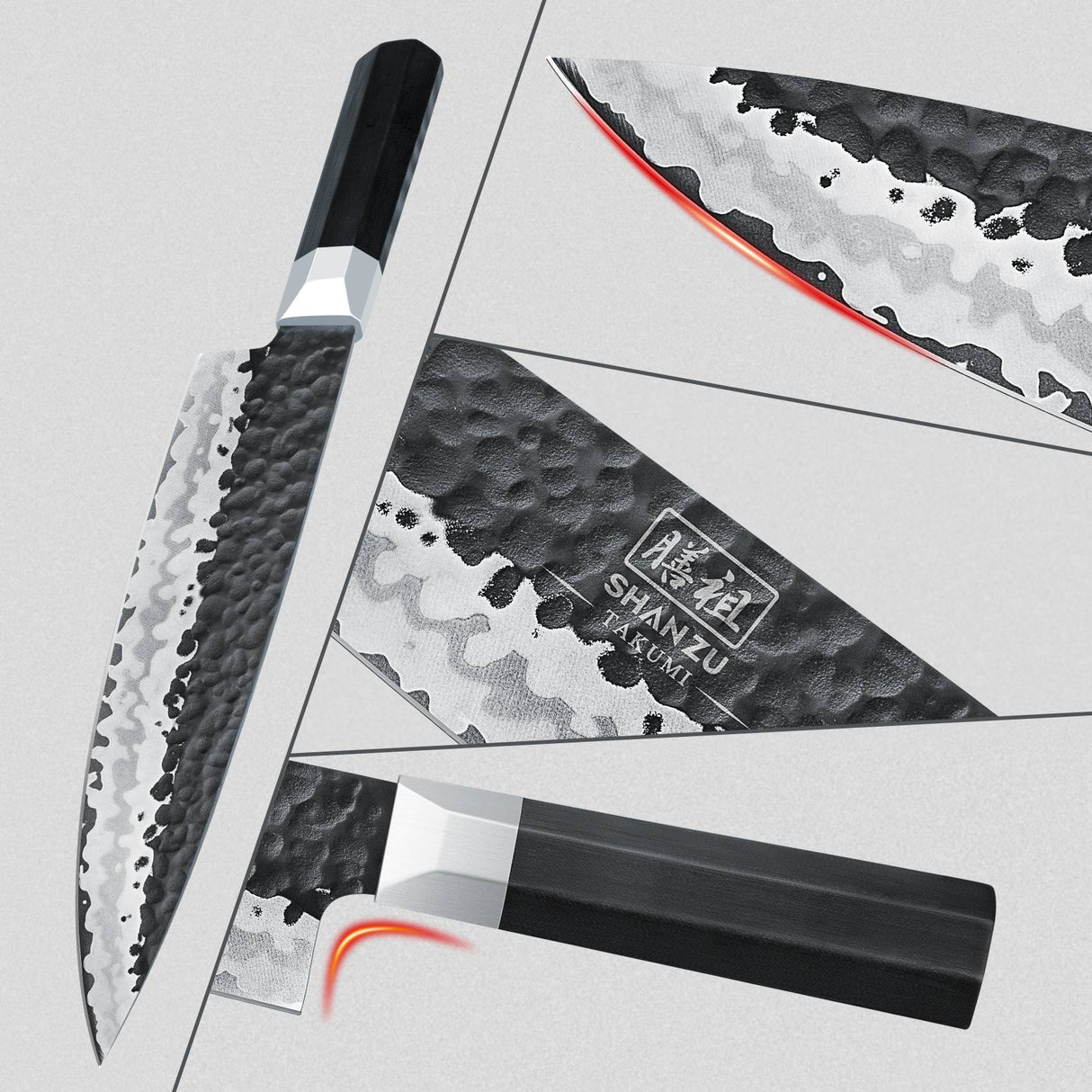 SHAN ZU 8" Professional Japanese Gyuto Chef Knife | Unrivalled Sharpness and Incredible Edge Retention