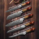 White Tiger Series |  5-Piece Kitchen Knife Set + MAGNETIC KNIFE BLOCK