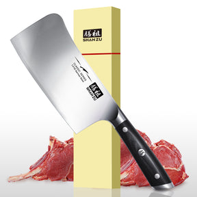 Classic 7" High Carbon Steel Cleaver Knife