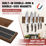 SHAN ZU 12" Wooden Magnetic Knife Holder for Wall & Fridge | Magnetic Knife Strips Use as Knife Bar