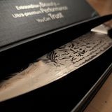 SHAN ZU WHITE TIGER | Damascus Chef Knife + Magnetic Knife Sheath