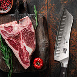 Sun Series Damascus Santoku Knife | SHAN ZU Knvies