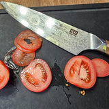 SHAN ZU WHITE TIGER | Damascus Chef Knife + Magnetic Knife Sheath
