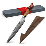 White Tiger Series | SHAN ZU Damask Carving Knife+Magnetic Knife Sheath
