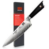 GYO Damascus Chef Knife+Magnetic Knife Sheath